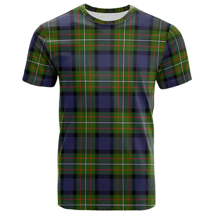 Scottish Fergusson Modern Clan Tartan T-Shirt Front Side Tartan Plaid