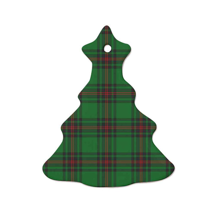 Scottish Fife District Clan Tartan Ceramic Ornament  Tree Shape Tartan Plaid