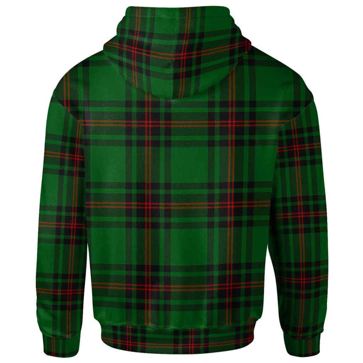 Scottish Fife District Clan Tartan Hoodie Back Side Tartan Plaid