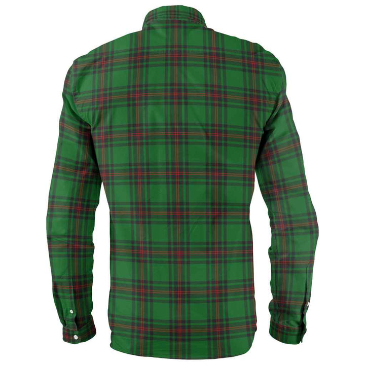 Scottish Fife District Clan Tartan Long Sleeve Shirt Back Side Tartan Plaid