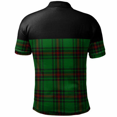 Scottish Fife District Clan Tartan Polo Shirt - Horizontal Style Back Side Tartan Plaid