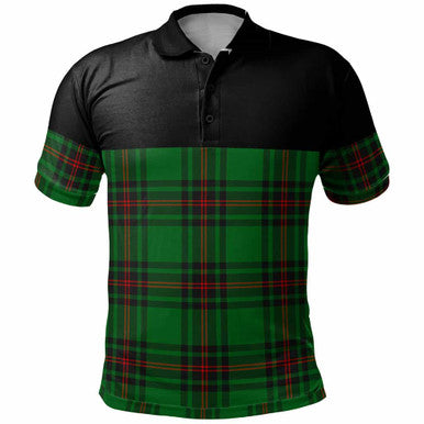 Scottish Fife District Clan Tartan Polo Shirt - Horizontal Style Front Side Tartan Plaid