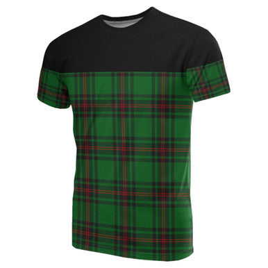 Scottish Fife District Clan Tartan T-Shirt Horizontal Style Front Side Tartan Plaid