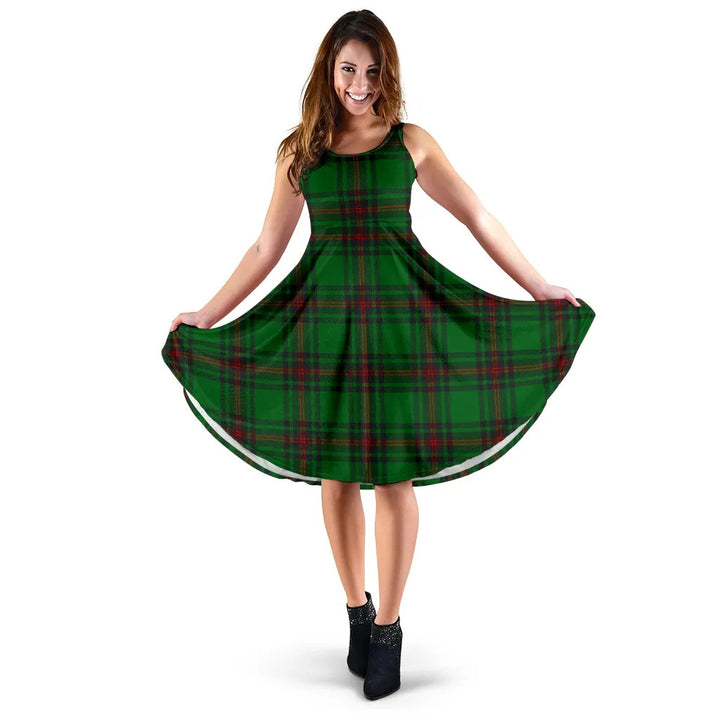 Scottish Fife District Clan Tartan Women Midi Dress