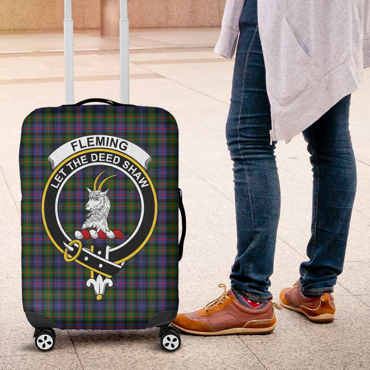 Scottish Fleming Clan Crest Tartan Luggage Cover Tartan Plaid 4