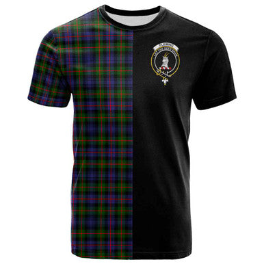Scottish Fleming Clan Crest Tartan T-Shirt Half in Me Front Side Tartan Plaid