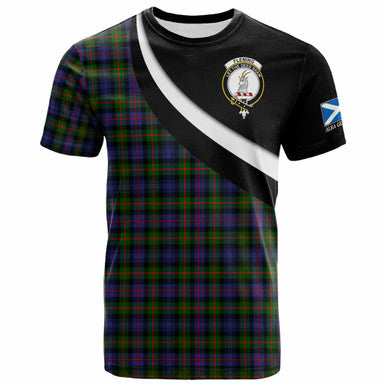 Scottish Fleming Clan Crest Tartan T-Shirt - Scotland Forever Style Front Side Tartan Plaid