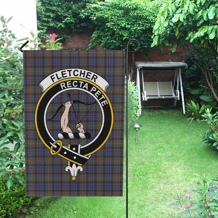 Scottish Fletcher Clan Crest Tartan Garden Flag Tartan Plaid 2