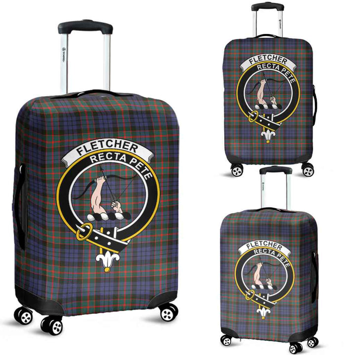 Scottish Fletcher Clan Crest Tartan Luggage Cover Tartan Plaid 1