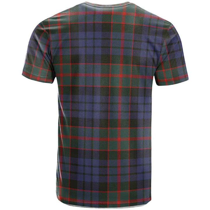 Scottish Fletcher Clan Crest Tartan T-Shirt Back Side Tartan Plaid