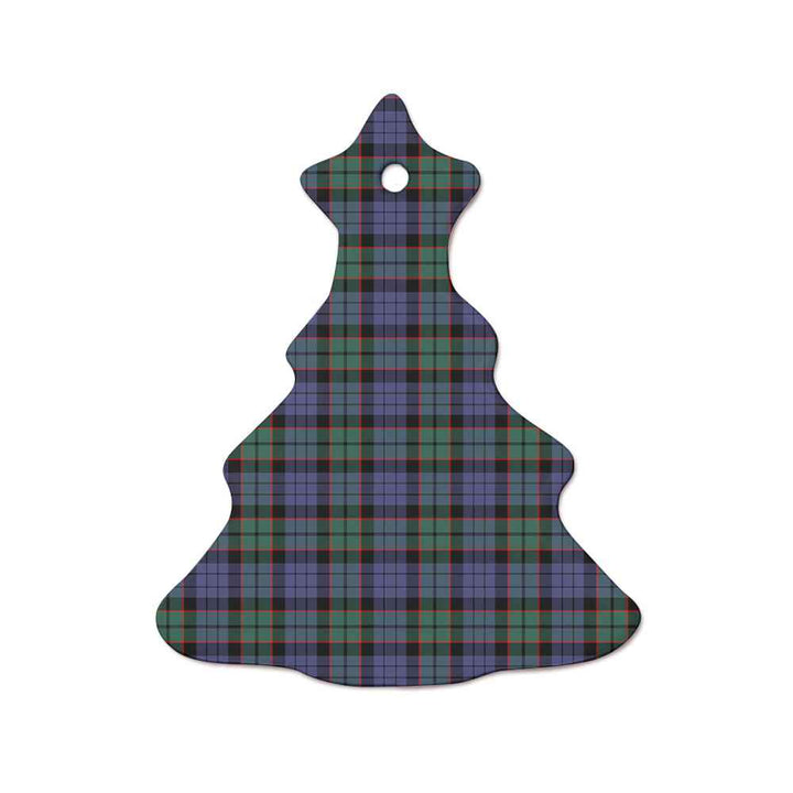 Scottish Fletcher Modern Clan Tartan Ceramic Ornament  Tree Shape Tartan Plaid