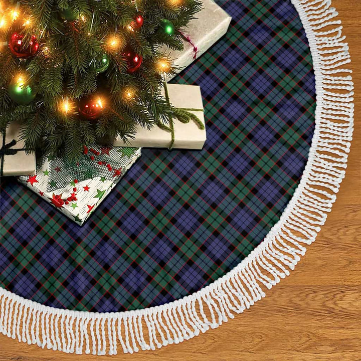 Scottish Fletcher Modern Clan Tartan Christmas Tree Skirt Tassels 2 Tartan Plaid
