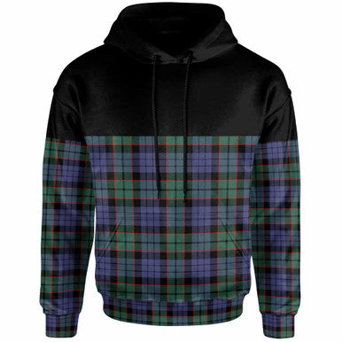 Scottish Fletcher Modern Clan Tartan Hoodie - Horizontal Style Front Side Tartan Plaid