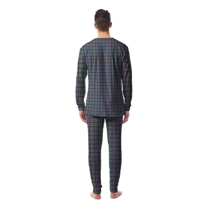Scottish Fletcher Modern Clan Tartan Pajama Set Men Back Side Tartan Plaid