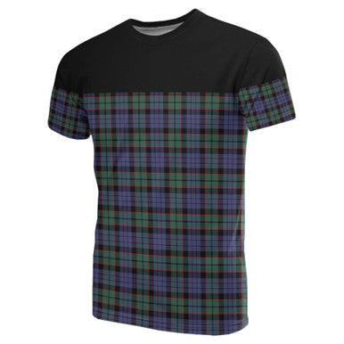 Scottish Fletcher Modern Clan Tartan T-Shirt Horizontal Style Front Side Tartan Plaid