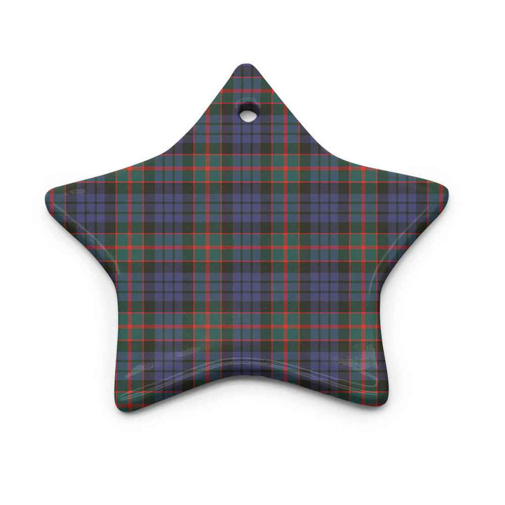 Scottish Fletcher of Dunans Clan Tartan Ceramic Ornament Star Shape Tartan Plaid
