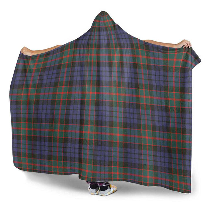 Scottish Fletcher of Dunans Clan Tartan Hooded Blanket Tartan Plaid 3