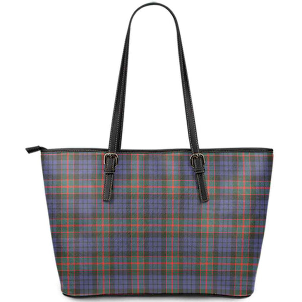 Scottish Fletcher of Dunans Clan Tartan Leather Tote Tartan Plaid