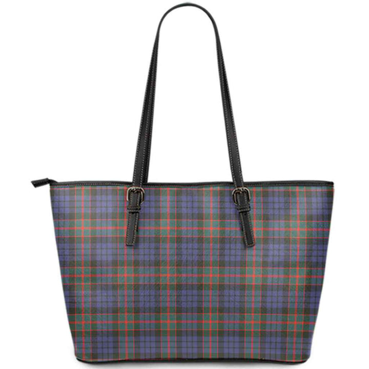 Scottish Fletcher of Dunans Clan Tartan Leather Tote Tartan Plaid