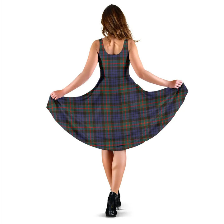 Scottish Fletcher of Dunans Clan Tartan Women Midi Dress