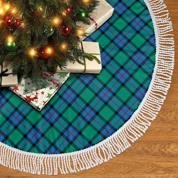 Scottish Flower of Scotland Clan Tartan Christmas Tree Skirt Tassels 2 Tartan Plaid