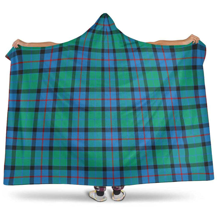 Scottish Flower of Scotland Clan Tartan Hooded Blanket Tartan Plaid 1