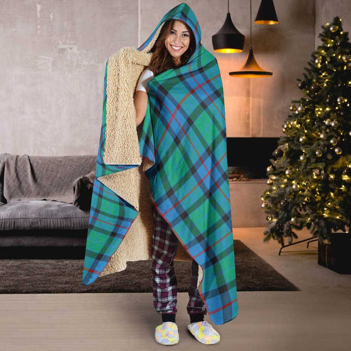 Scottish Flower of Scotland Clan Tartan Hooded Blanket Tartan Plaid 6