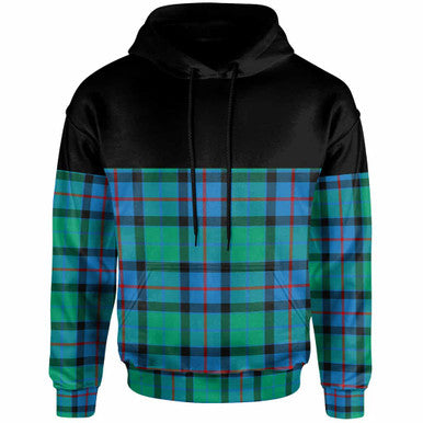 Scottish Flower of Scotland Clan Tartan Hoodie - Horizontal Style Front Side Tartan Plaid
