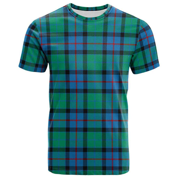 Scottish Flower of Scotland Clan Tartan T-Shirt Front Side Tartan Plaid