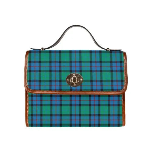 Scottish Flower Of Scotland Clan Tartan Waterproof Canvas Bag Tartan Plaid 1