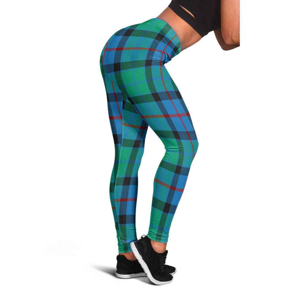 Scottish Flower of Scotland Clan Tartan Women Leggings Tartan Plaid 1
