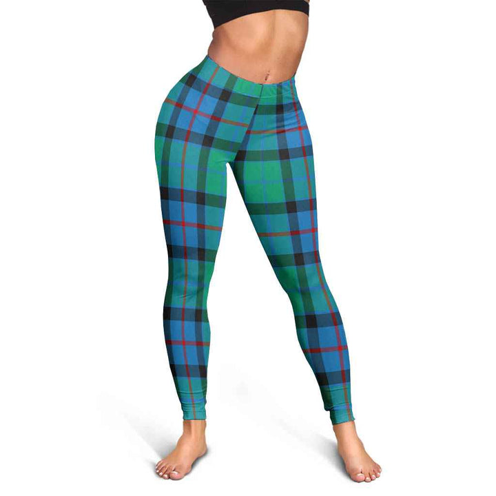 Scottish Flower of Scotland Clan Tartan Women Leggings Tartan Plaid 3