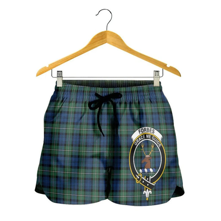 Scottish Forbes Ancient Clan Crest Tartan Women Shorts