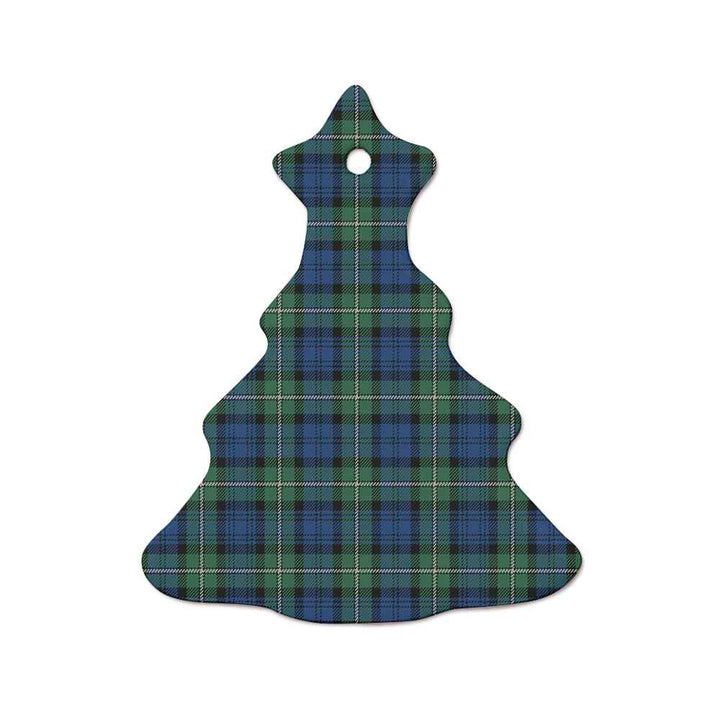 Scottish Forbes Ancient Clan Tartan Ceramic Ornament  Tree Shape Tartan Plaid