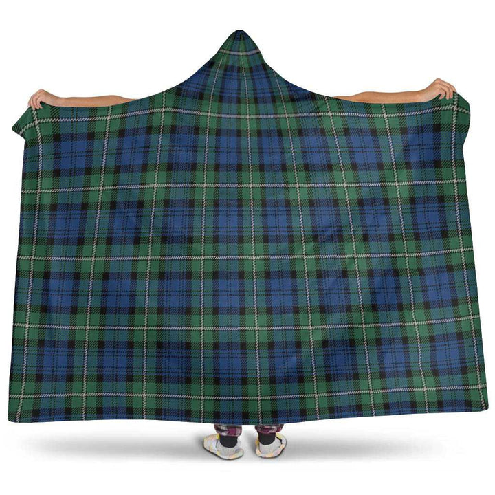 Scottish Forbes Ancient Clan Tartan Hooded Blanket Tartan Plaid 1