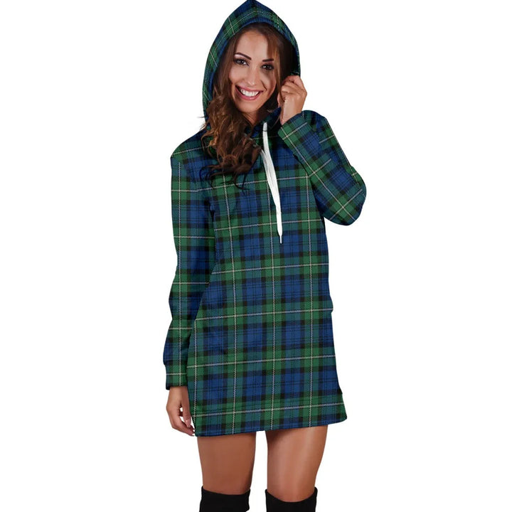 Scottish Forbes Ancient Clan Tartan Hoodie Dress