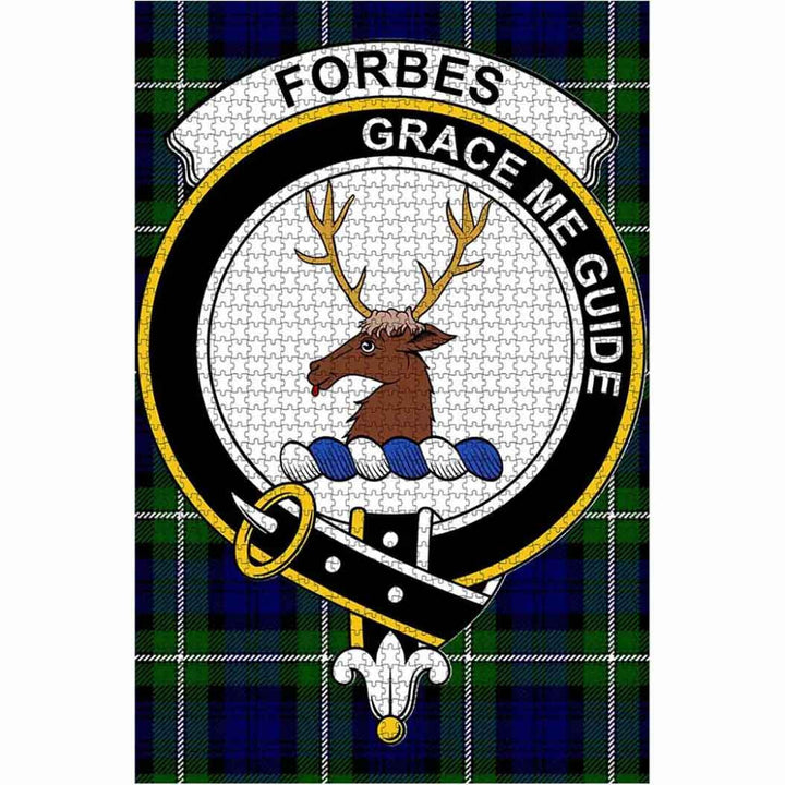 Scottish Forbes Clan Crest Tartan Jigsaw Puzzle 1