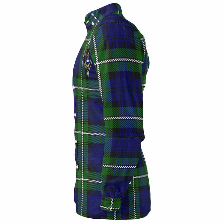 Scottish Forbes Clan Crest Tartan Long Sleeve Shirt Tartan Plaid