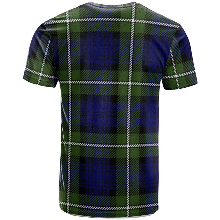 Scottish Forbes Clan Crest Tartan T-Shirt Back Side Tartan Plaid