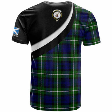 Scottish Forbes Clan Crest Tartan T-Shirt - Scotland Forever Style Back Side Tartan Plaid