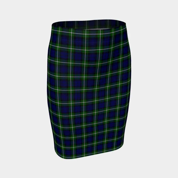 Scottish Forbes Modern Clan Tartan Fitted Skirt Tartan Plaid 1