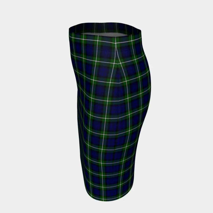 Scottish Forbes Modern Clan Tartan Fitted Skirt Tartan Plaid 2