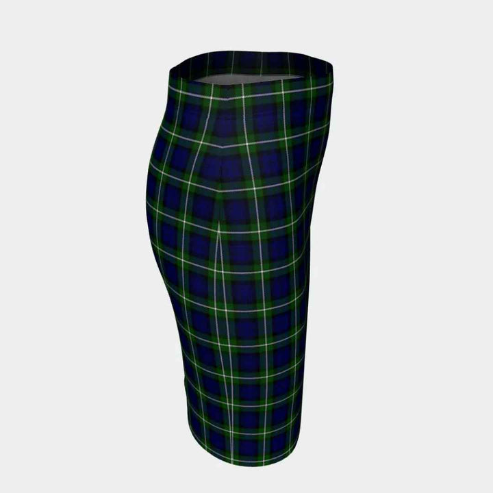 Scottish Forbes Modern Clan Tartan Fitted Skirt Tartan Plaid 3