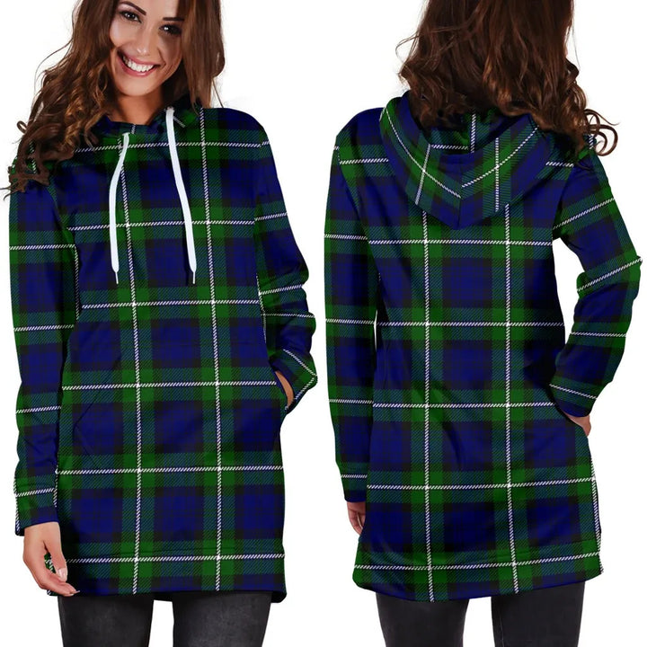 Scottish Forbes Modern Clan Tartan Hoodie Dress