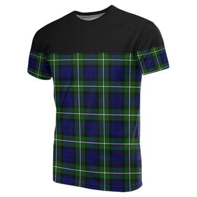 Scottish Forbes Modern Clan Tartan T-Shirt Horizontal Style Front Side Tartan Plaid