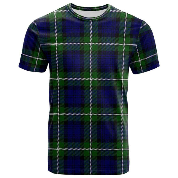 Scottish Forbes Modern Clan Tartan T-Shirt Front Side Tartan Plaid