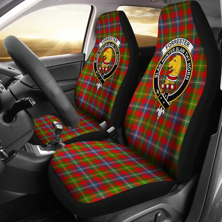 Scottish Forrester Clan Crest Tartan Car Seat Covers 2