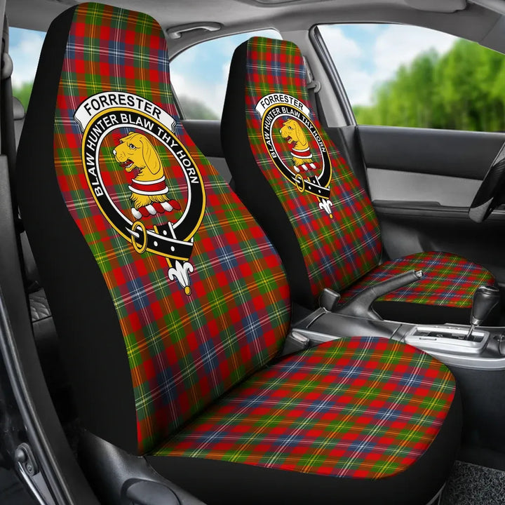 Scottish Forrester Clan Crest Tartan Car Seat Covers 3