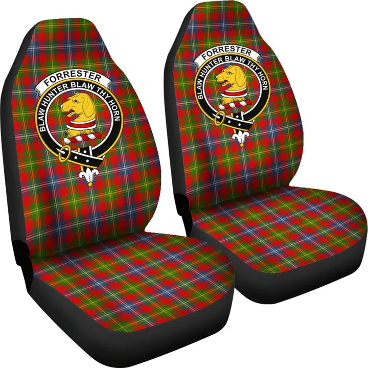 Scottish Forrester Clan Crest Tartan Car Seat Covers 4