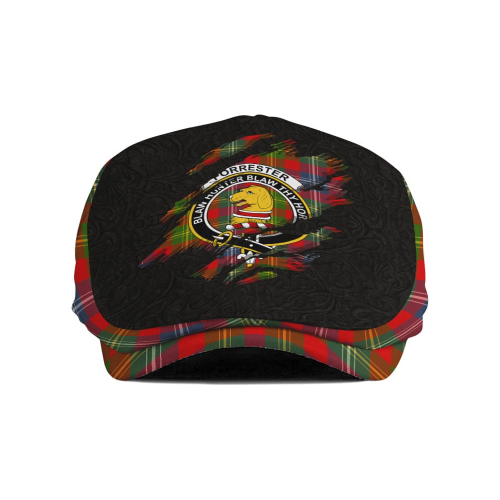 Scottish Forrester Clan Crest Tartan Flat Cap - Scratch Style – Tartan ...